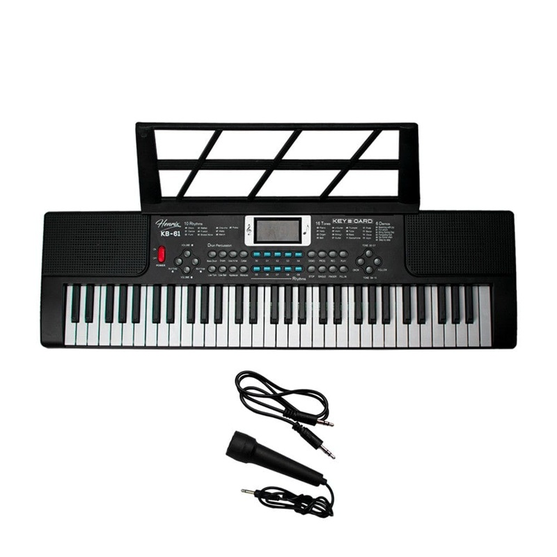 Henrix KB-61 Portable 61 Mini Key Keyboard with Microphone