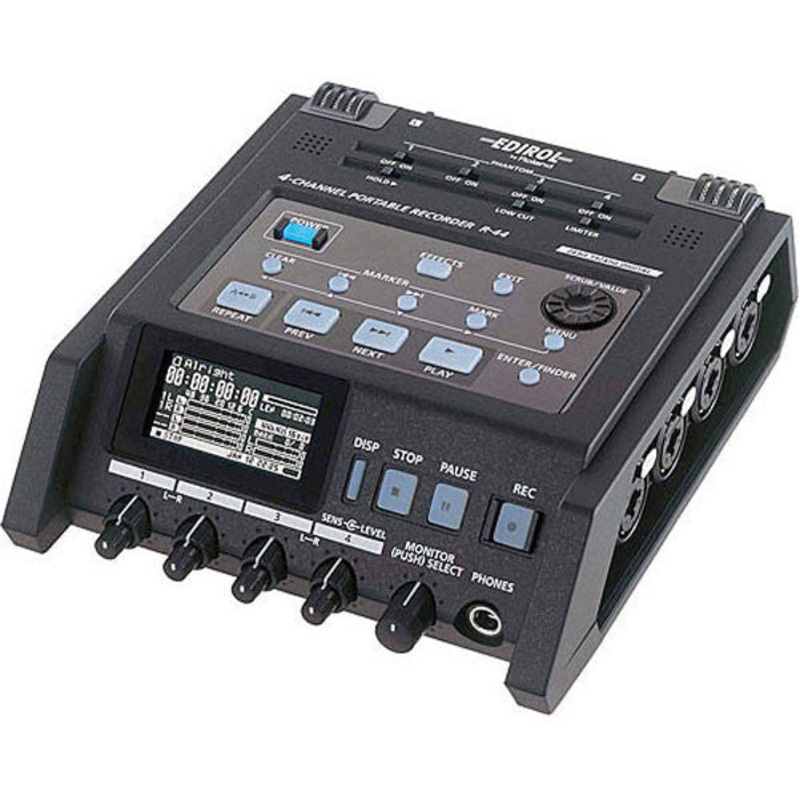 Roland R-44 Solid-State Four-Channel Portable Field Recorder