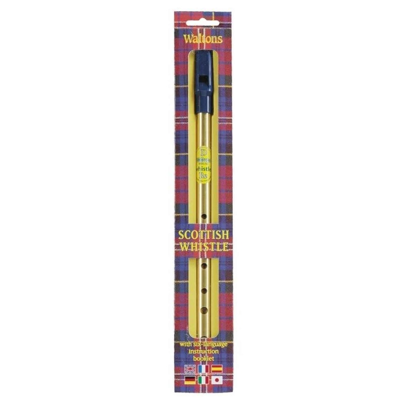 Waltons Scottish Tin Whistle Brass Key of D - 08AWAL1506
