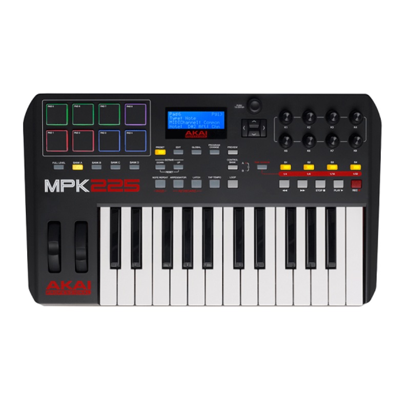 Akai Professional MPK225 USB/iOS MIDI Controller Keyboard With MPC Beats Software Pack