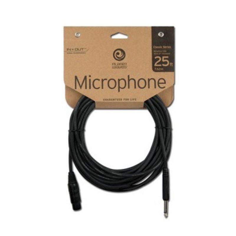 Planet Waves PW-CGMIC-25 Feet XLR Female-1/4inch Unbal Microphone Cable