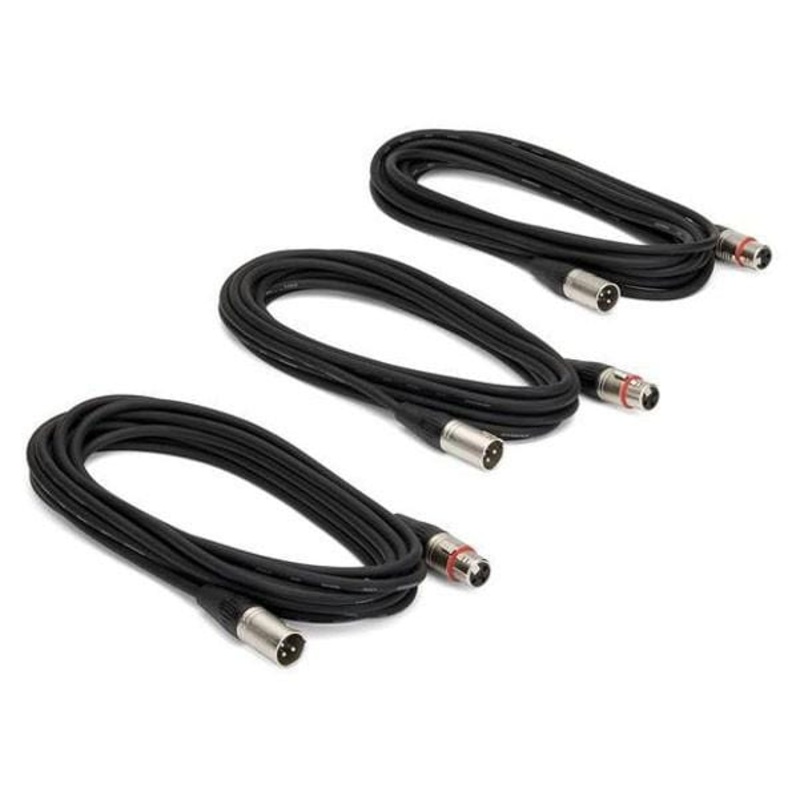 Samson MC18 - XLR Microphone Cable (3 Pack) 5 Metres