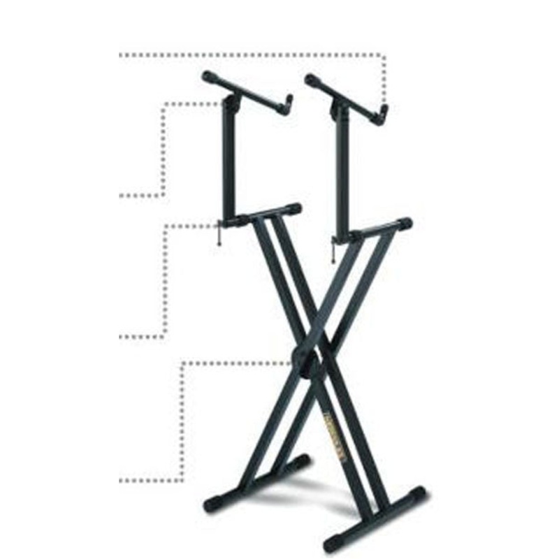 Hercules KS240B Double-Braced EZ-Lok Double Tied Keyboard Stand