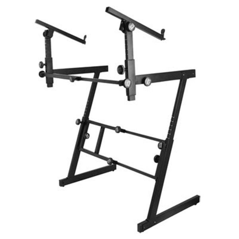 OnStage KS7365EJ Folding Z-Style Keyboard Stand with 2nd Tier