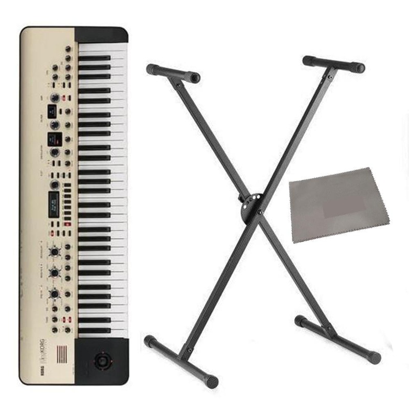Korg KingKORG 61-Key Analog Modeling Synthesizer Keyboard with Stand and Polishing Cloth