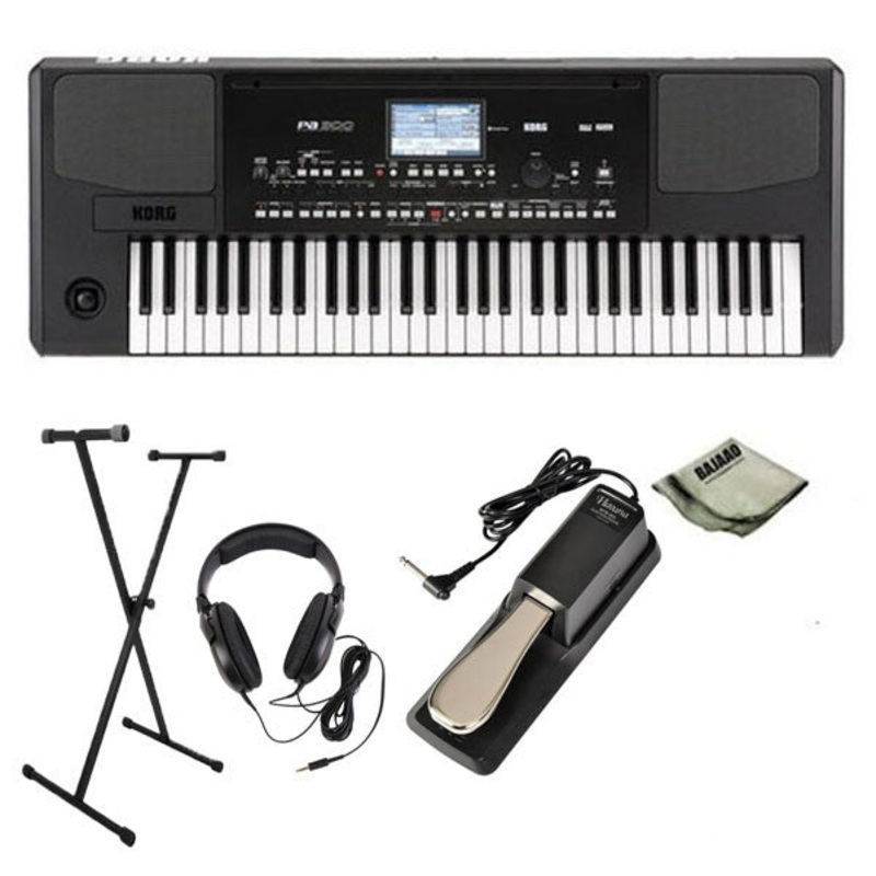 Korg PA300 Professional Arranger Keyboard Pro Bundle