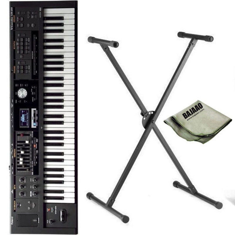 Roland VR-09 V-Combo Synthesizer Keyboard with Stand and Polishing Cloth