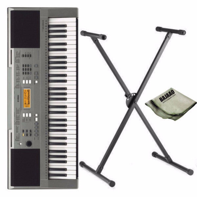 Yamaha PSR-E353 61-Key Touch Sensitive Keyboard with Stand and Polishing Cloth