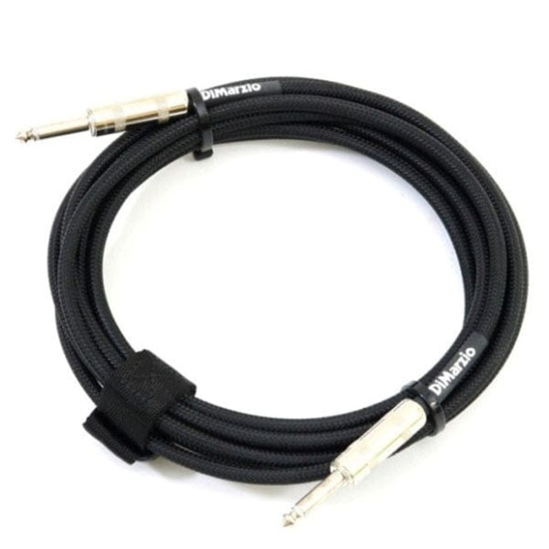 DiMarzio EP1710SSBK Overbraid Instrument Cable with Switchcraft Jack 3 Metres