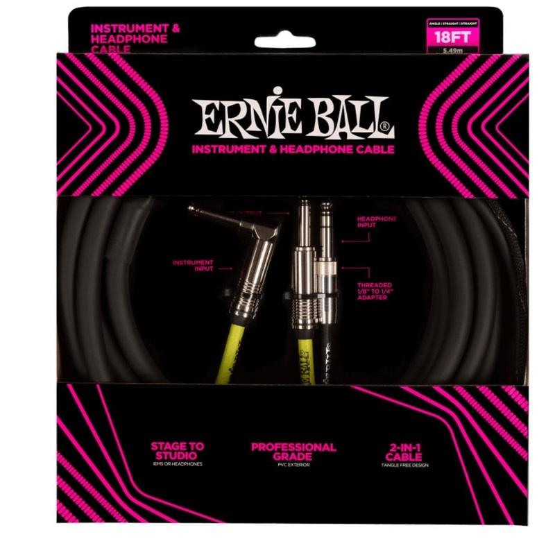 Ernie Ball Instrument And Headphone Combo Cable