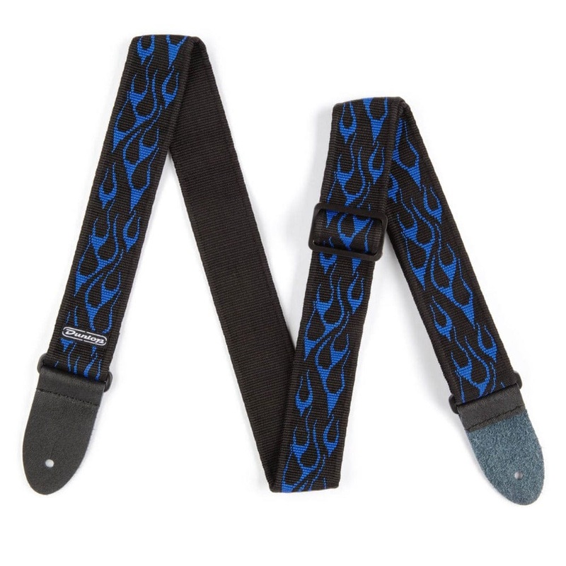 Dunlop D38-11BL Classic Flambe Guitar Strap - Blue