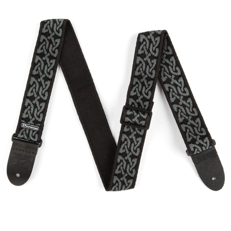 Dunlop D38 14GY Classic Celtic Guitar Strap - Gray