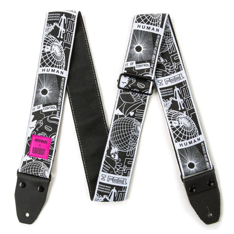 Dunlop ILD11 ILOVEDUST Robot Heart Guitar Strap