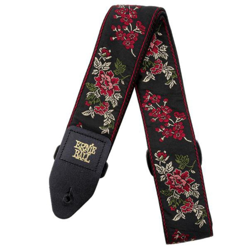 Ernie Ball 4142 Red Rose Jacquard Guitar Strap
