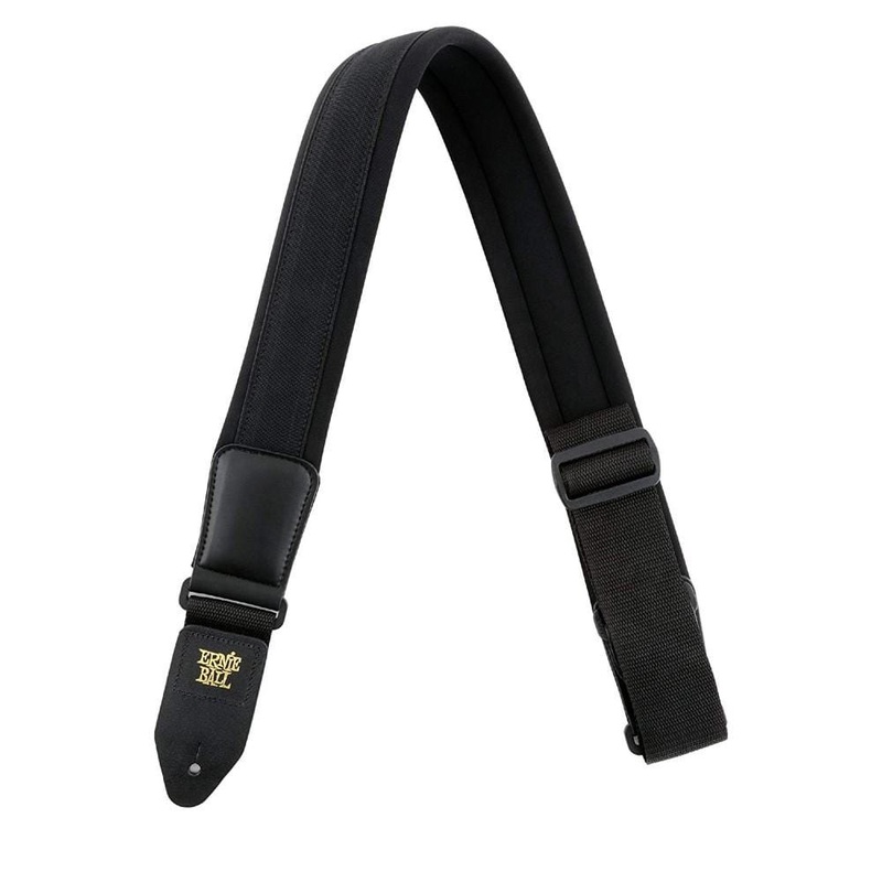 Ernie Ball 4144 2.5" Padded Neoprene Comfort Strap - Black