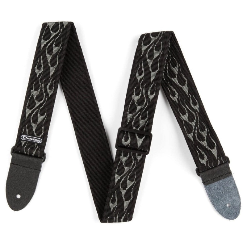 Dunlop D3811GY Classic Flambe Guitar Strap - Grey