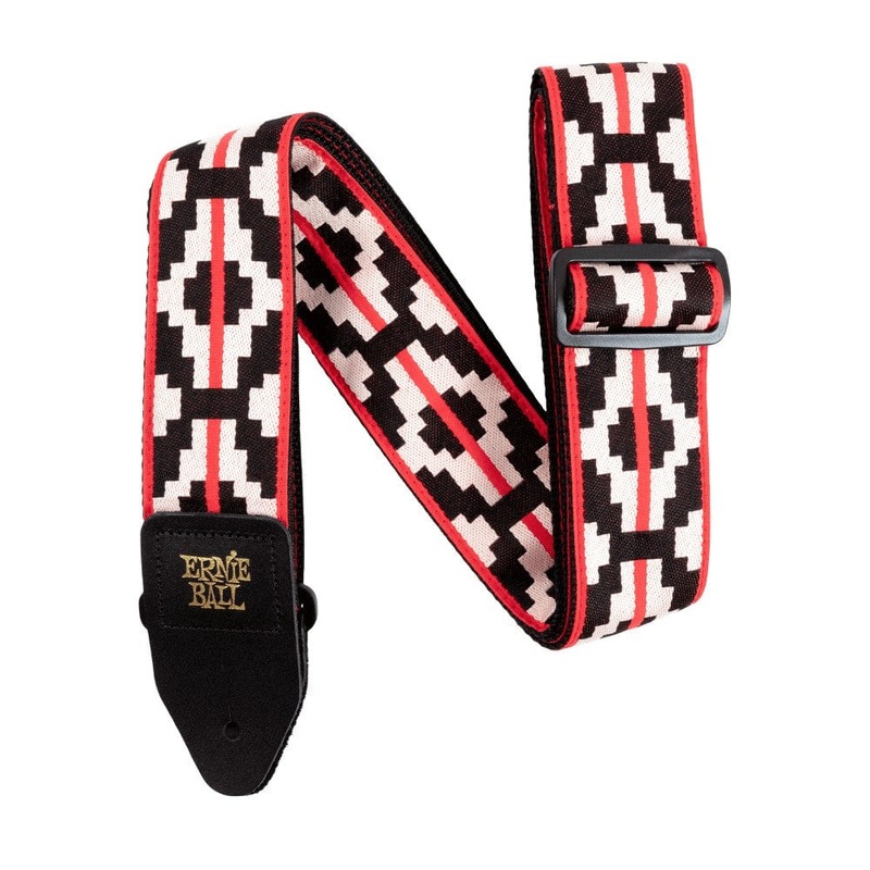 Ernie Ball Jacquard Guitar Strap - Ristra Red