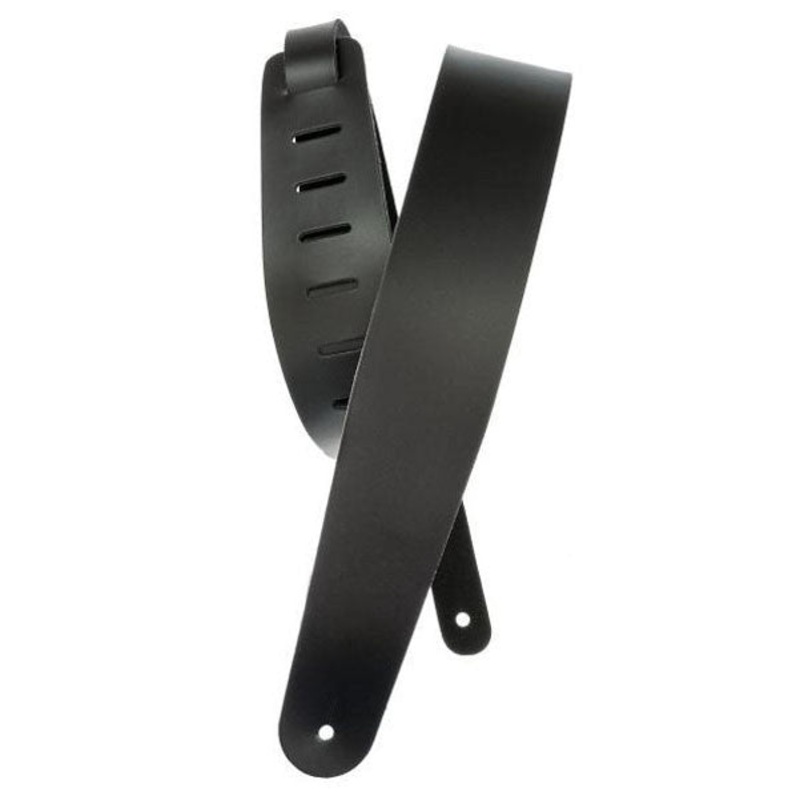 Planet Waves Leather 2.5inch Guitar Strap Black 25L00-DX