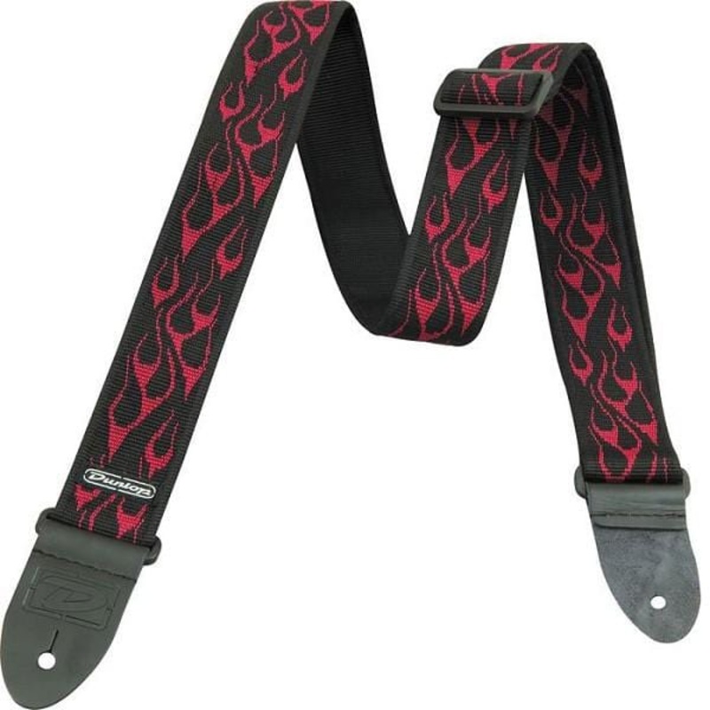 Dunlop D3811RD Flambe Red Guitar Strap