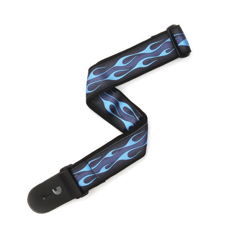 Planet Waves 50F10 50mm HotRod Flame Guitar Strap - Blue - 019954907600