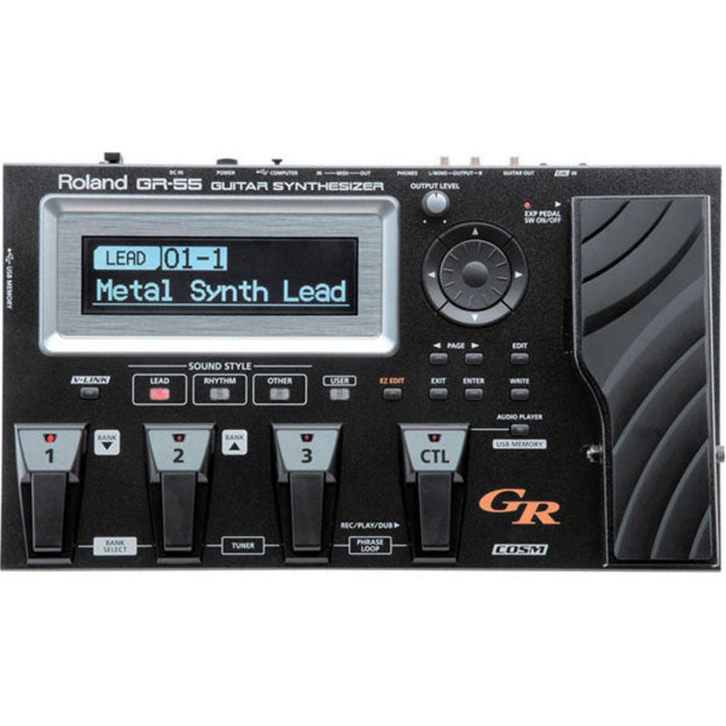 Roland GR55GK Guitar Synthesizer With GK3 Divided Pickup Guitar Processor - Black