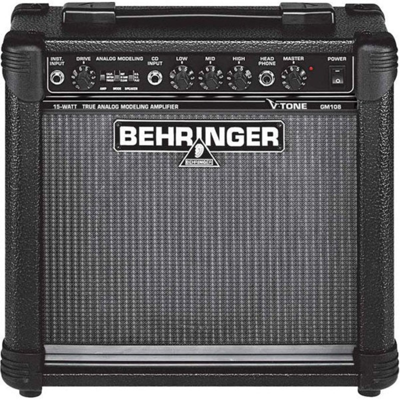 Behringer V-Tone GM108 Combo Guitar Amplifier, 15W Modeling