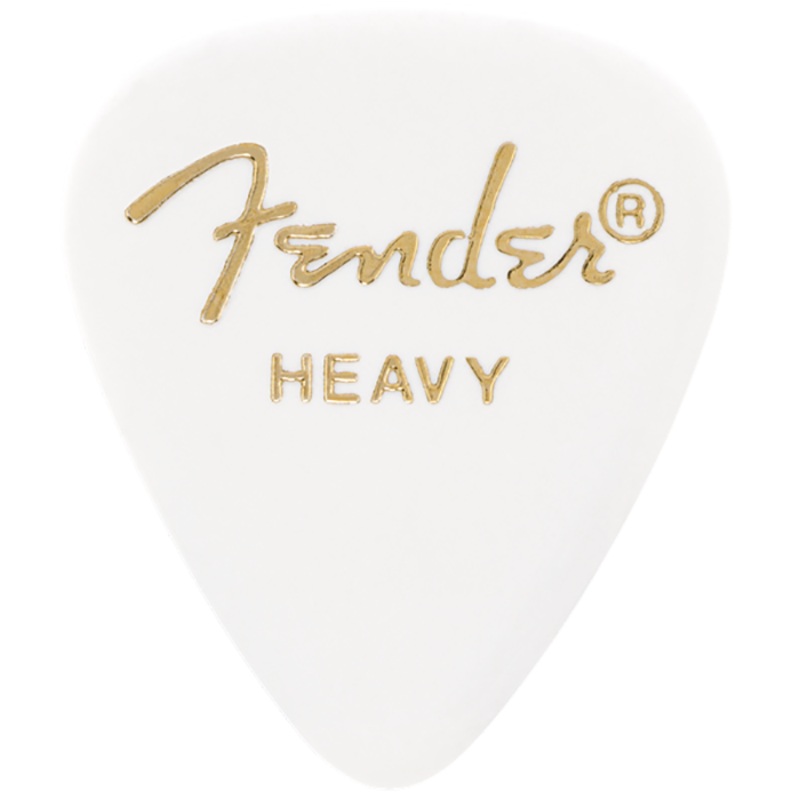Fender 351 Pick Pack, White Heavy 12 Pack