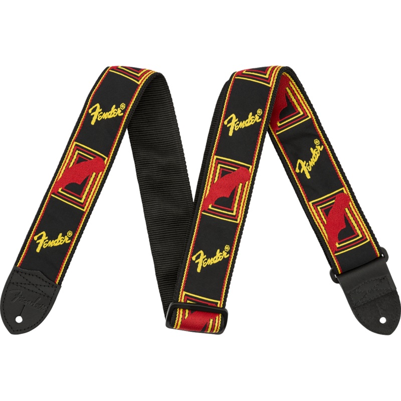 Fender Black/Yellow/Red Mono Strap