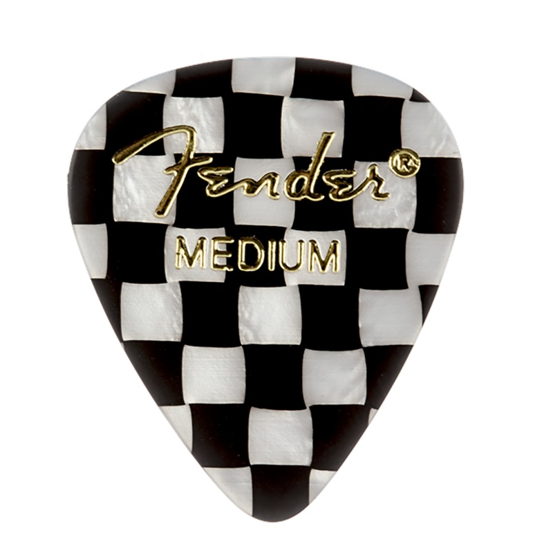 Fender Checker Celluloid Picks 12 Pack Medium