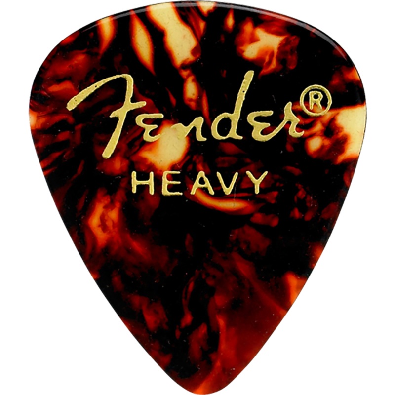 Fender Classic Shell Picks, 12 Pack Heavy