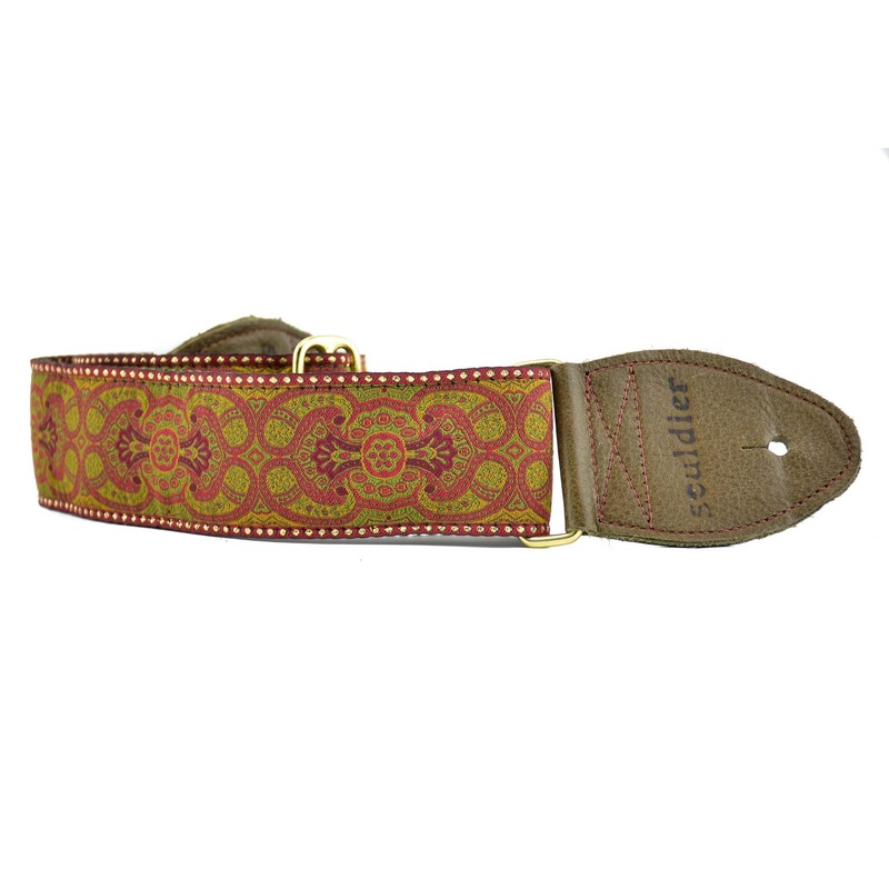 Souldier Arabesque Guitar Strap - Red