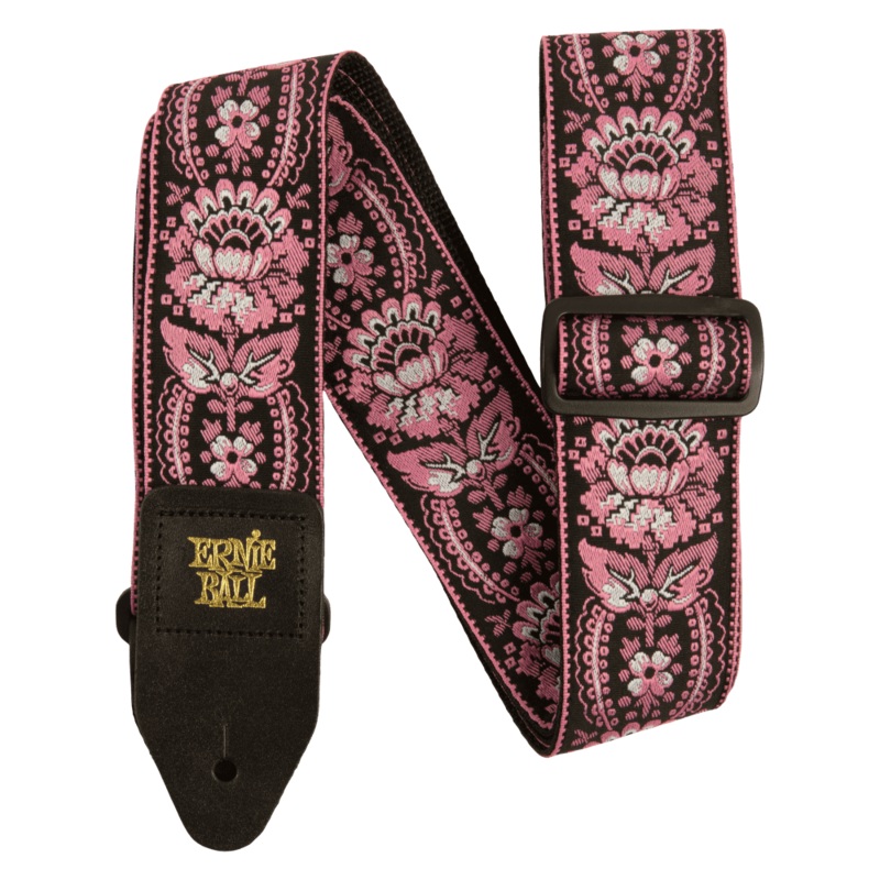 Ernie Ball Jacquard Guitar Strap, Pink Orleans