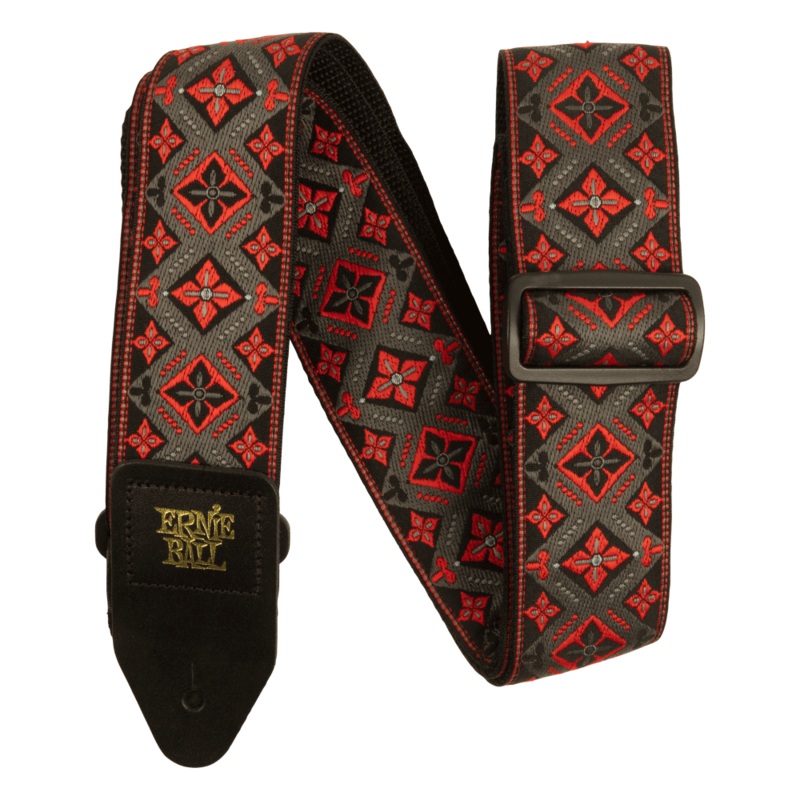 Ernie Ball Jacquard Guitar Strap, Red King
