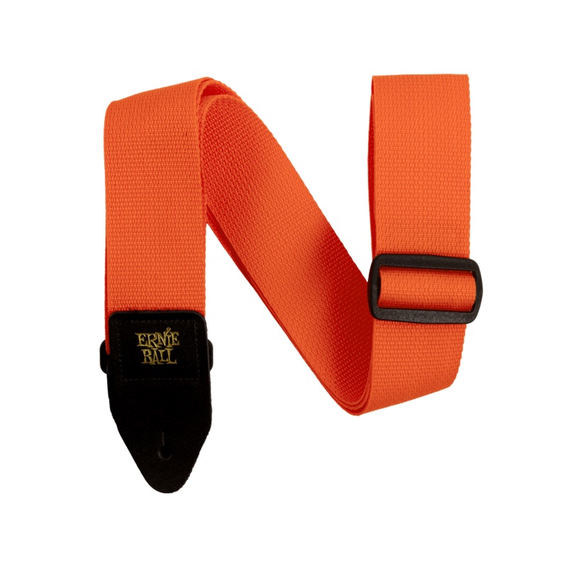 Ernie Ball Orange & Black Polypro Guitar Strap
