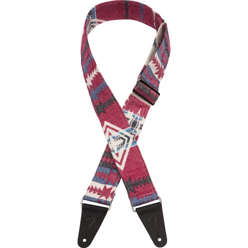Fender 2" Zion Guitar Strap, Red Aztec