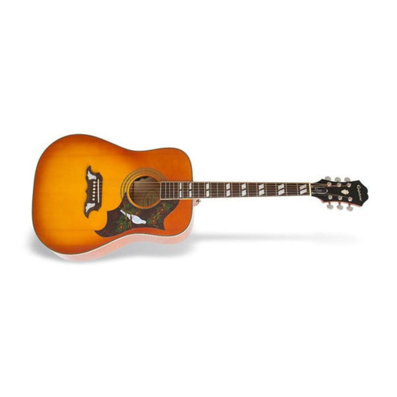 Epiphone Dove Studio 6 String Electro Acoustic Guitar - Violinburst
