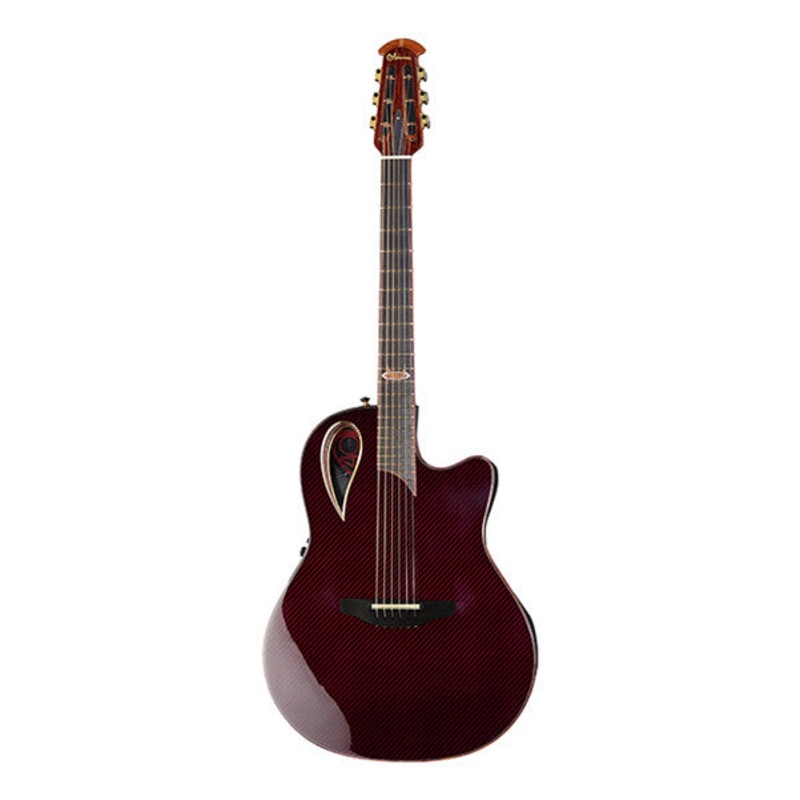 Adamas 2098-AV40 40th Anniversary Cutaway Electro Acoustic Guitar - Ruby Red