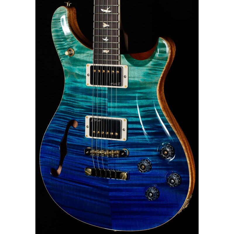 PRS Wood Library Willcutt Exclusive Semi-Hollow McCarty 594 Brazilian Rosewood Blue Fade 10 Top (561)