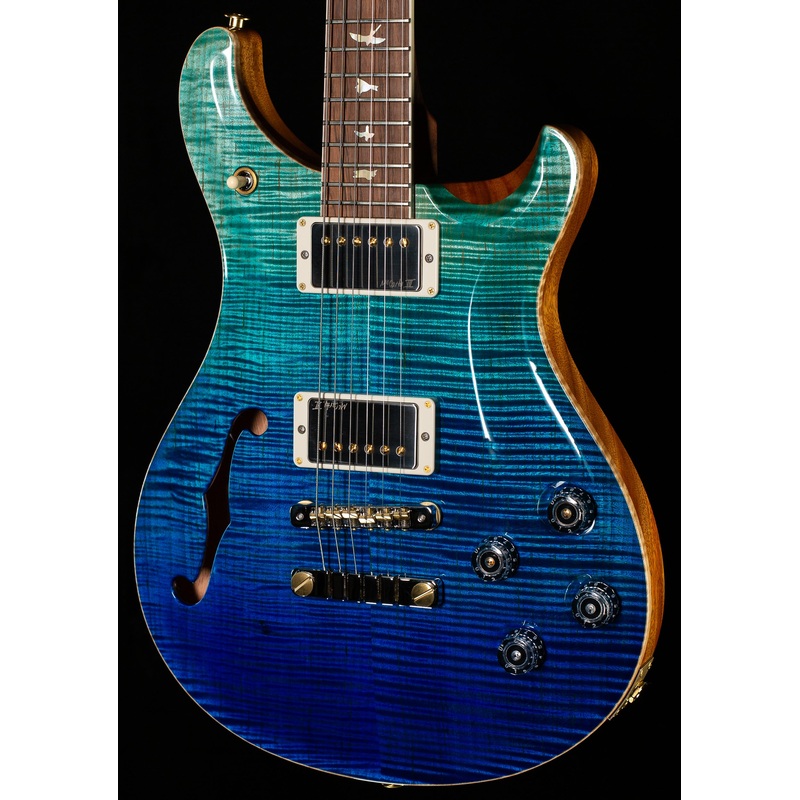 PRS Wood Library Willcutt Exclusive Semi-Hollow McCarty 594 Brazilian Rosewood Blue Fade 10 Top (922)