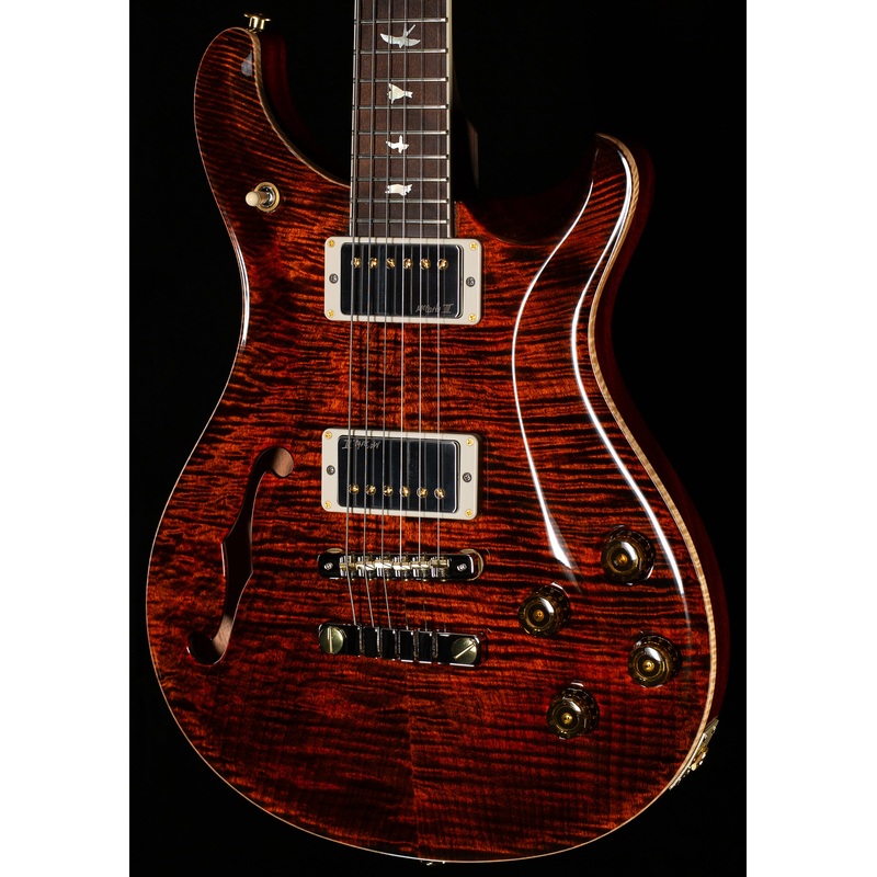 PRS Wood Library Willcutt Exclusive Semi-Hollow McCarty 594 Brazilian Rosewood Orange Tiger 10 Top (562)