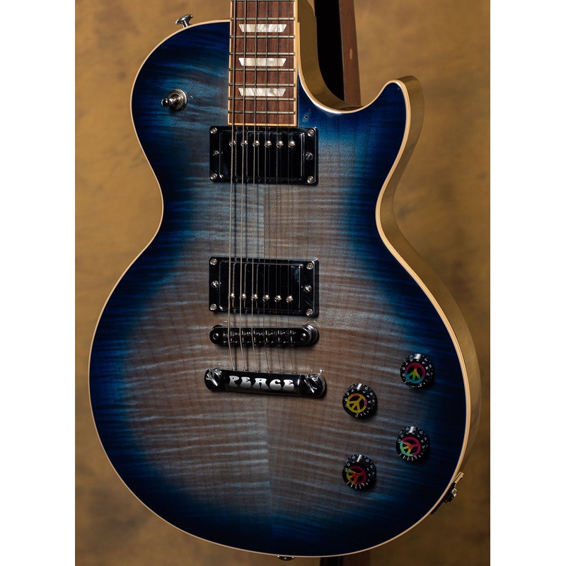 2014 Gibson Les Paul Peace Tranquility Blue Burst