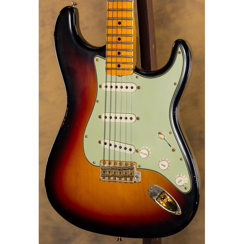 2022 Fender Custom Shop LTD 1962 Bone Tone Stratocaster Relic 3-Color Sunburst