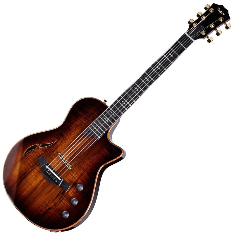 Taylor T5z Custom Koa Hybrid Electric Guitar Integrated Armrest in Shaded Edge Burst w/Taylor T5z Hardshell Brown Case - T5ZCUSTOMKOA