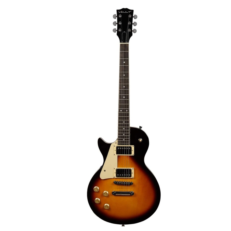 Vault LP1MN Les Paul Style Left-Handed 6-String Electric Guitar - Tobacco Sunburst