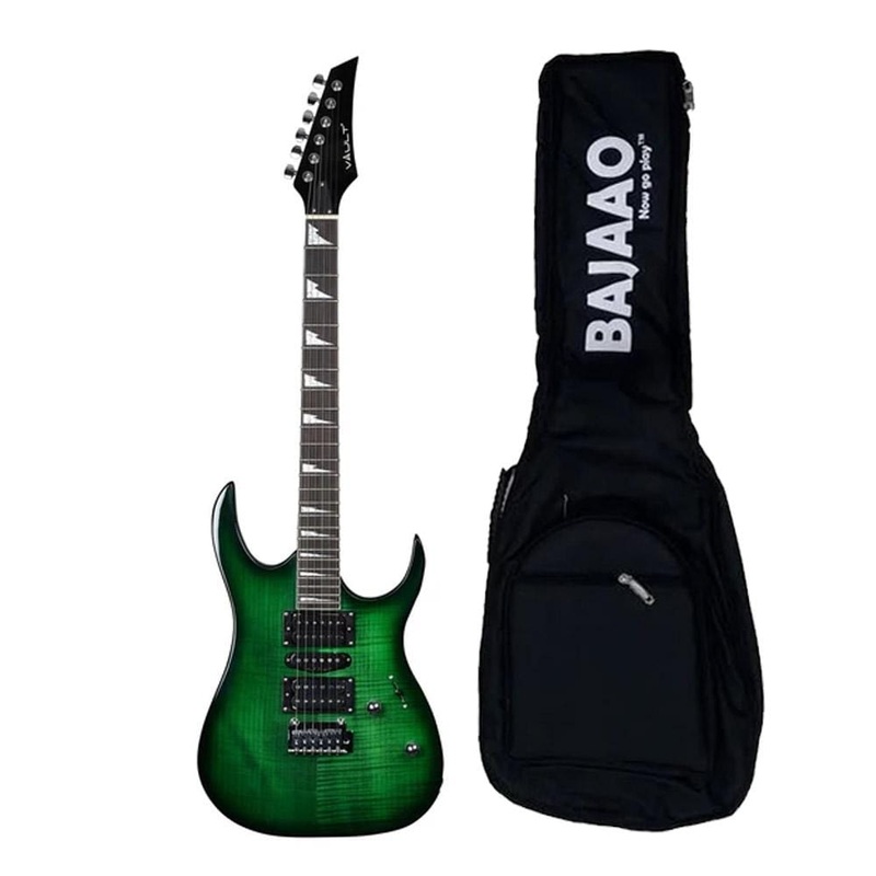 Vault RG1 Soloist Electric Guitar - Nebula Green Burst