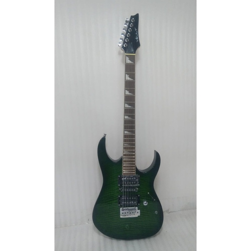Vault RG1 Soloist Premium Electric Guitar - Transparent Green Burst - Open Box B Stock