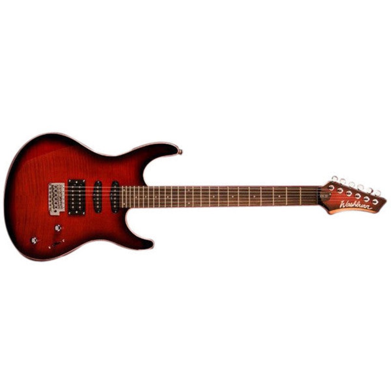 Washburn RX20FWSB Electric Guitar - Flame Wine Sunburst