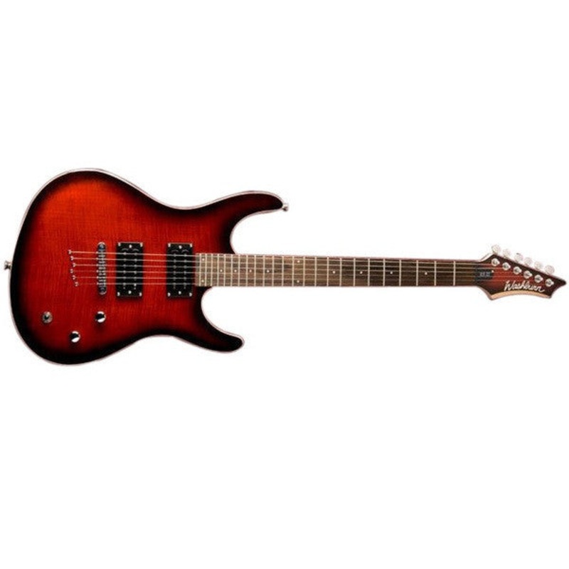 Washburn RX22FWSB Electric Guitar - Flame Wine Sunburst