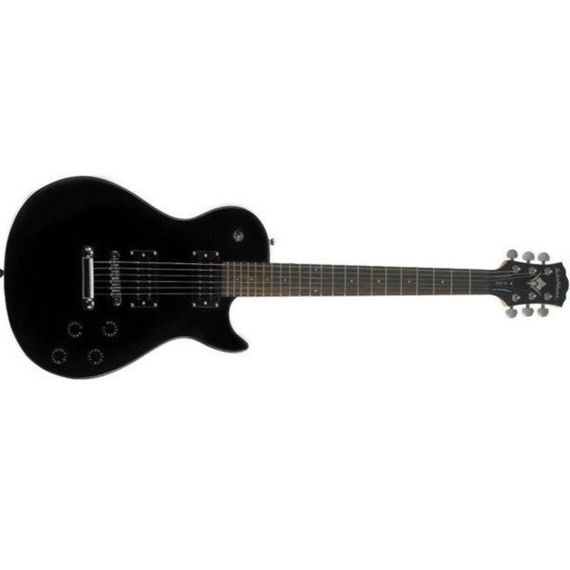 Washburn WIN14B Electric Guitar, Single Cut Bolt - Black