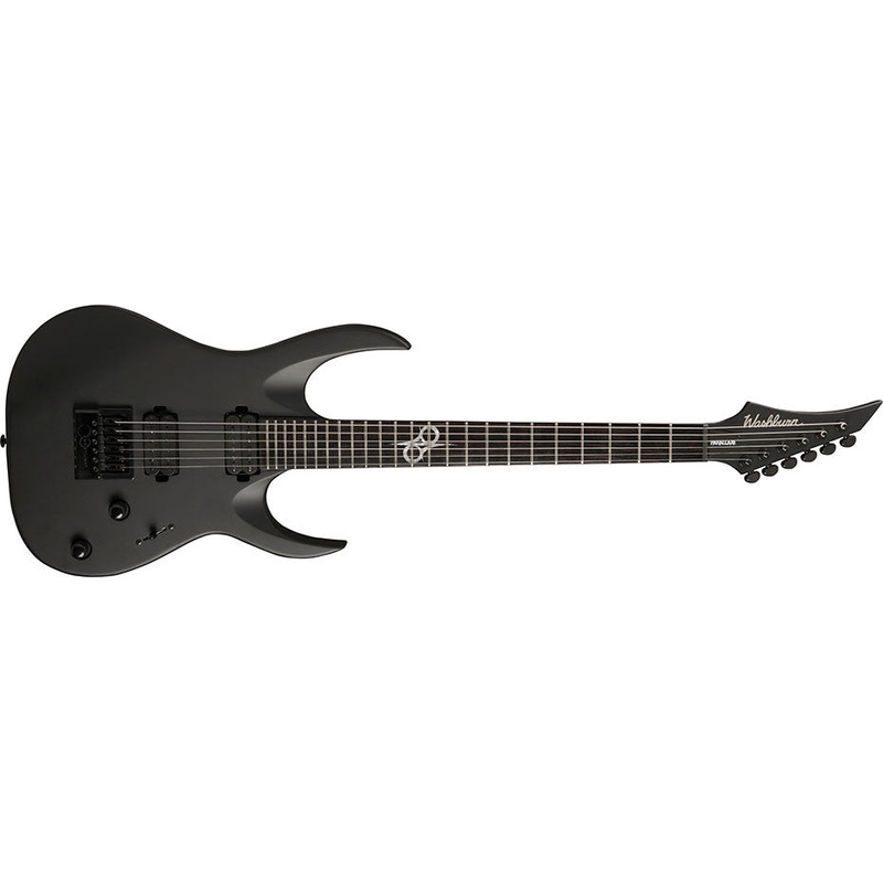 Washburn Parallaxe Ola Englund Solar 16ETC Electric Guitar - Carbon Black